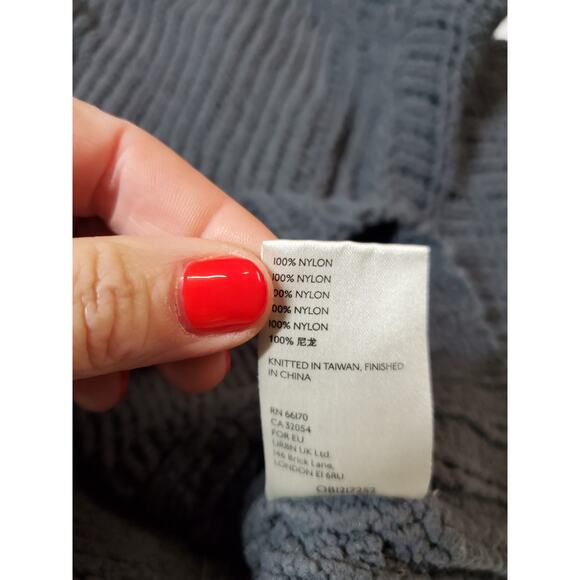 Free People Womens Medium Cowl Neck Sweater Cropped Slouchy By Your Side Gray - Picture 9 of 12